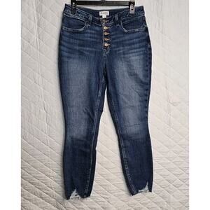 Maurices M Jeans High Rise Super Skinny Ankle Distressed Pants Womens Medium Reg